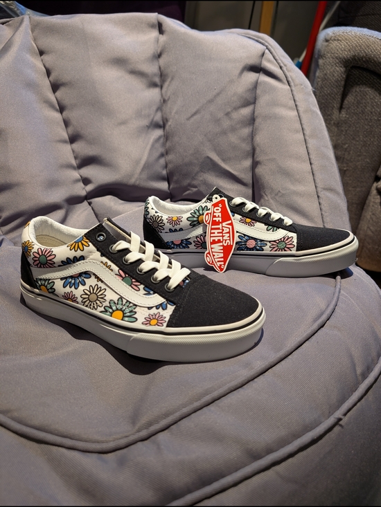 Vans Shoes - Vans Floral Old Skool Sneakers in Black & White